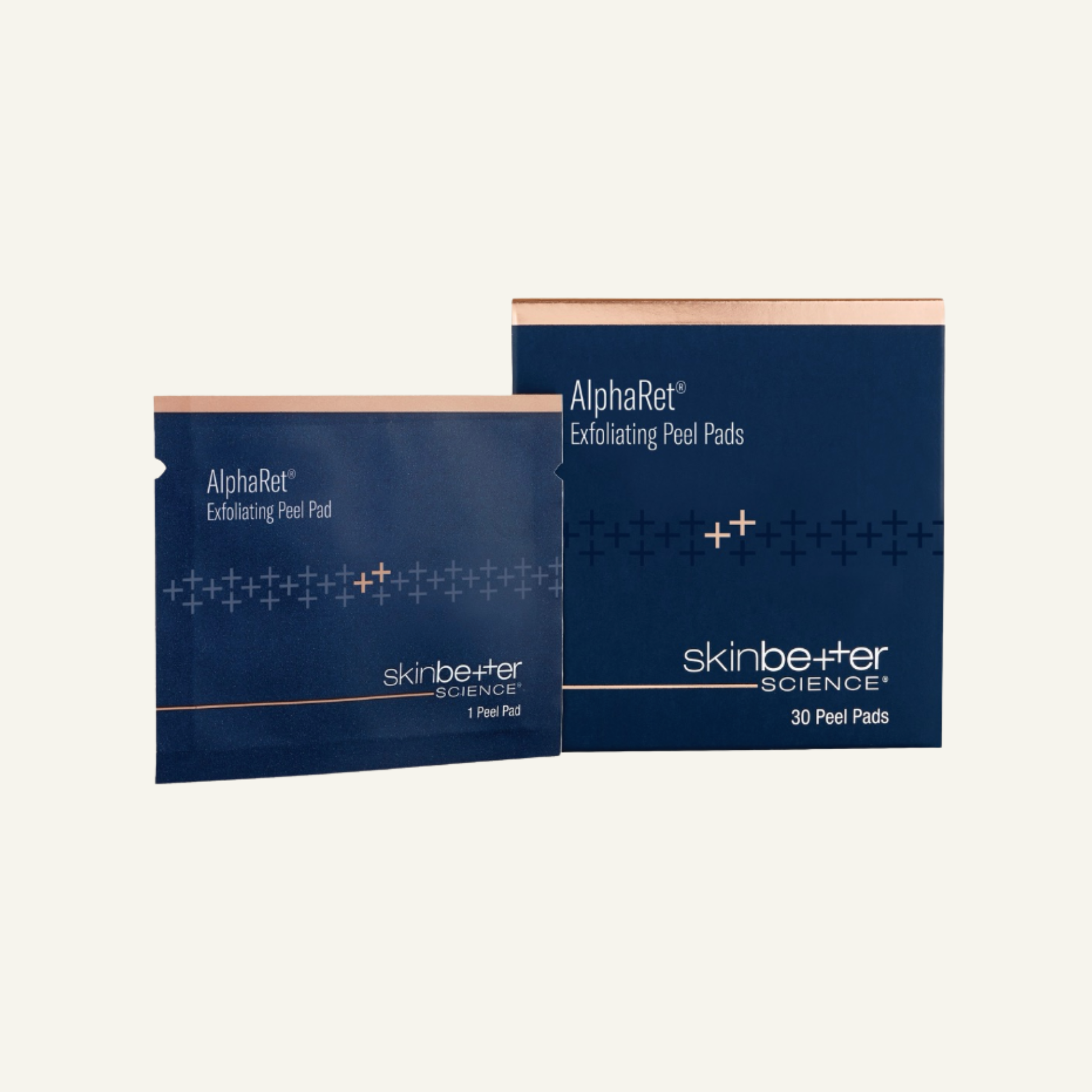 skinbetter science AlphaRet Exfoliating Peel Pads box, retinoid and triple-acid exfoliating pads