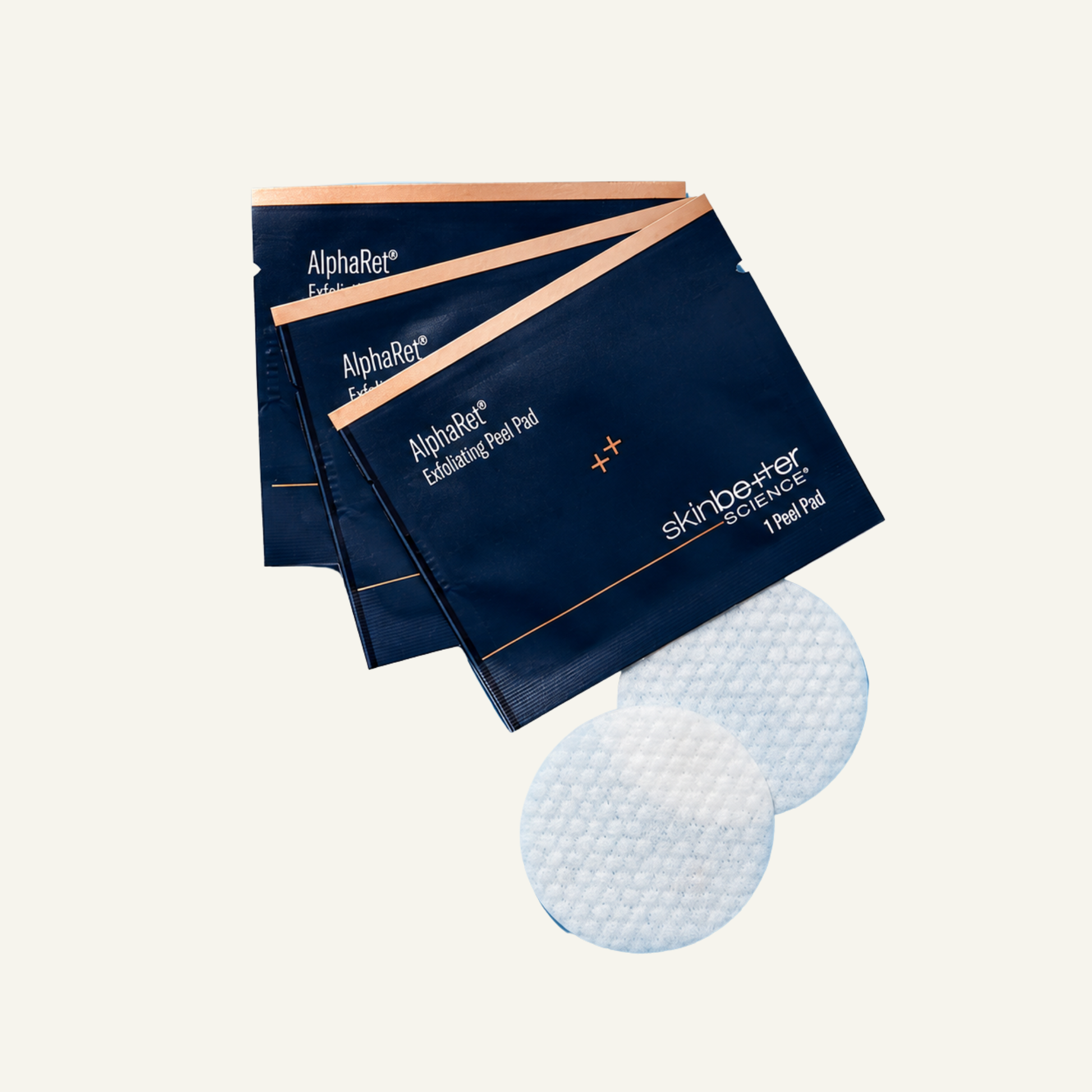 Individually packaged skinbetter science AlphaRet Exfoliating Peel Pad packet